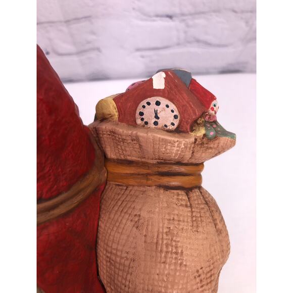 Norwegian Vintage Kimple Santa on Skis Ceramic Hand Painted Collectible Santa - Picture 9 of 16